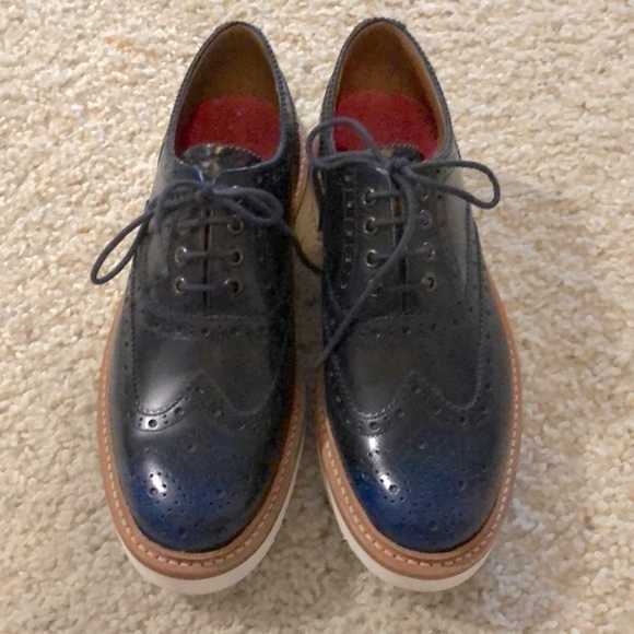 Grenson Shoes Grenson Navy Oxford Shoes Uk5 Us758 38 Poshmark